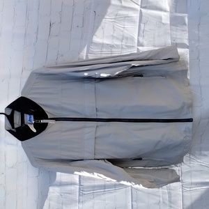 Utility 4 Pocket Light Gray Zip Up Windbreaker